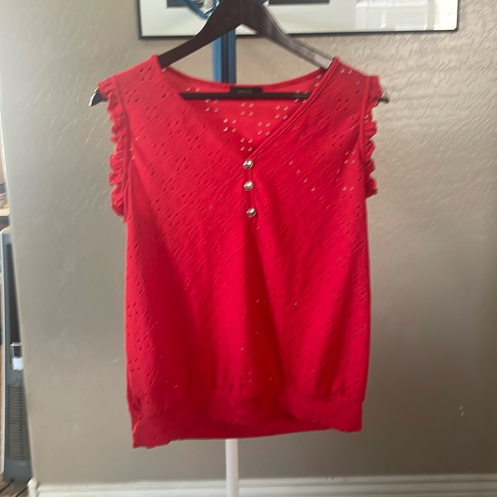 Espresso, woman’s L, red